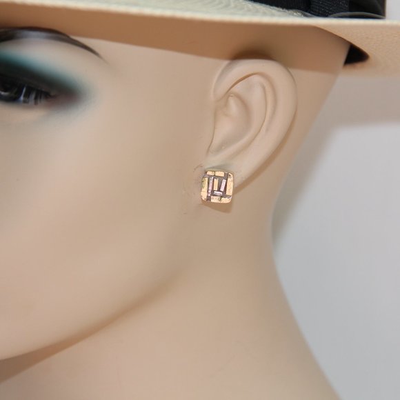 D’Agostino 18k Gold & Sterling Silver Earrings - Picture 3 of 12